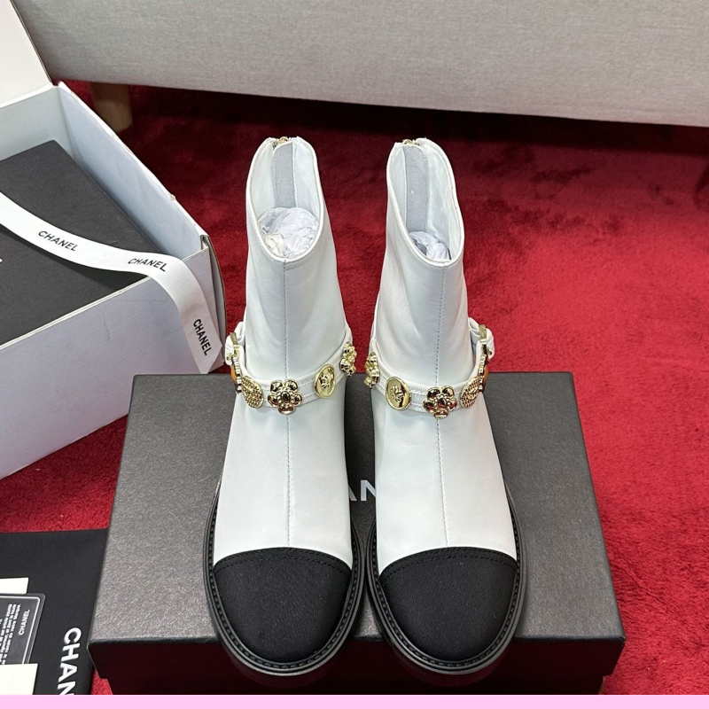 Ch*el leather shoes